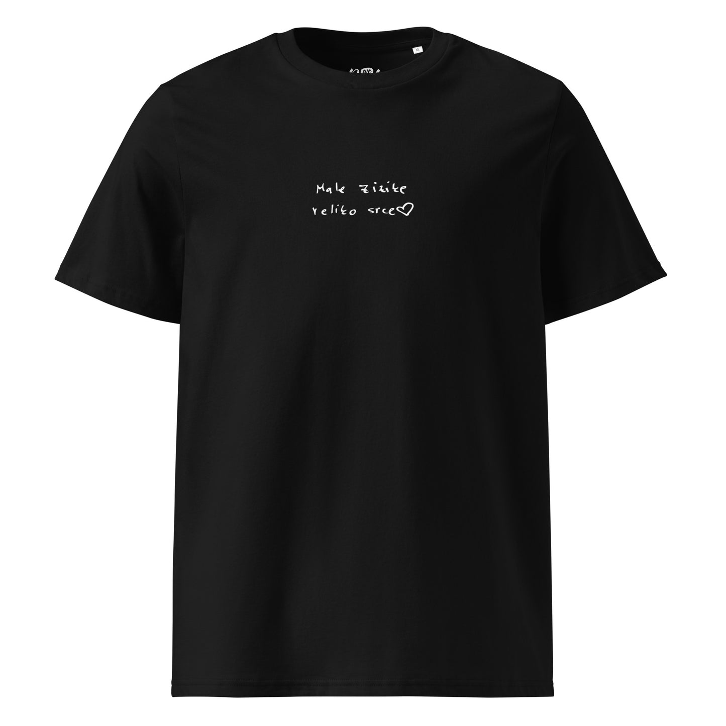 Male zizike veliko srce | Unisex majica iz organskega bombaža