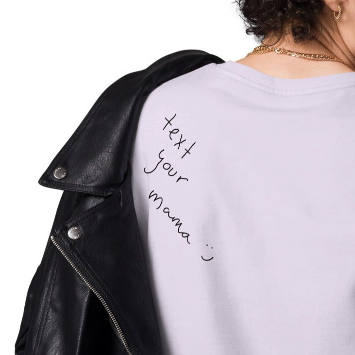Text your mama | Unisex majica iz organskega bombaža