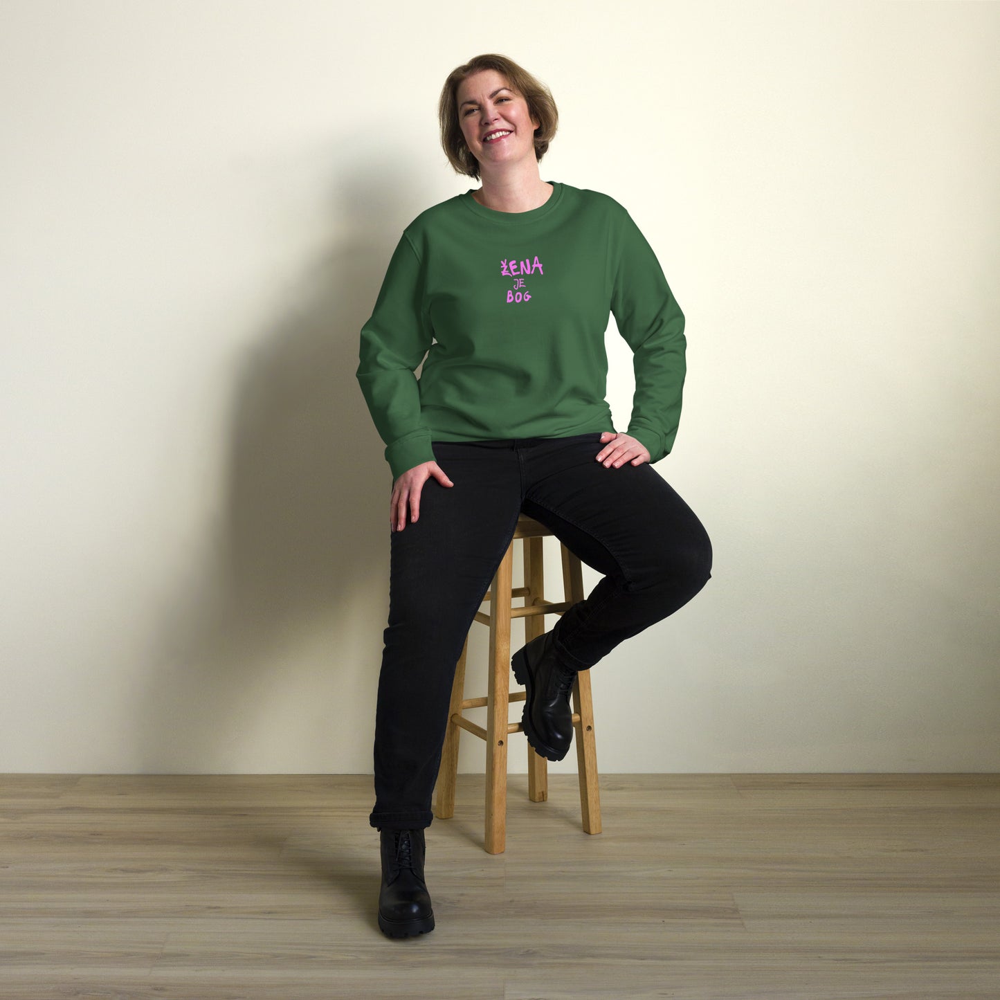 Žena je bog | unisex organski pulover