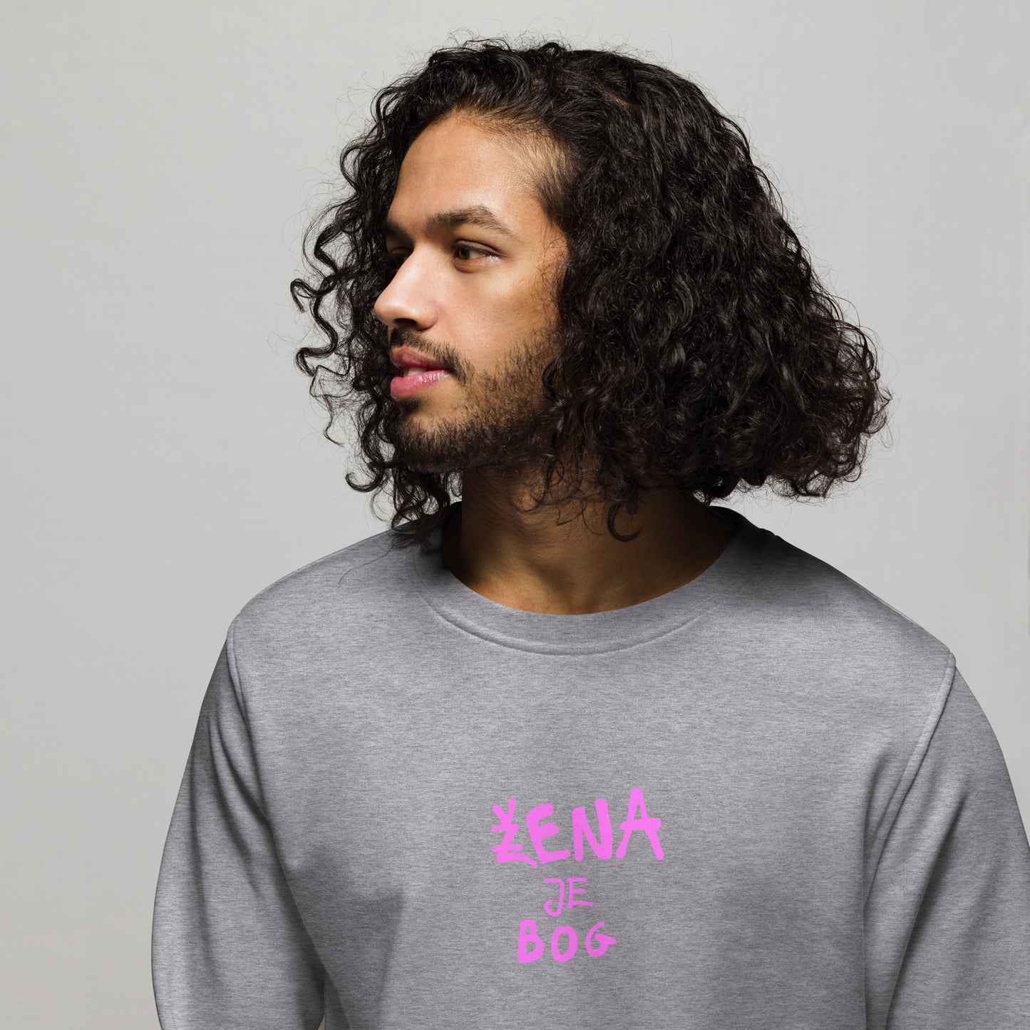 Žena je bog | unisex organski pulover
