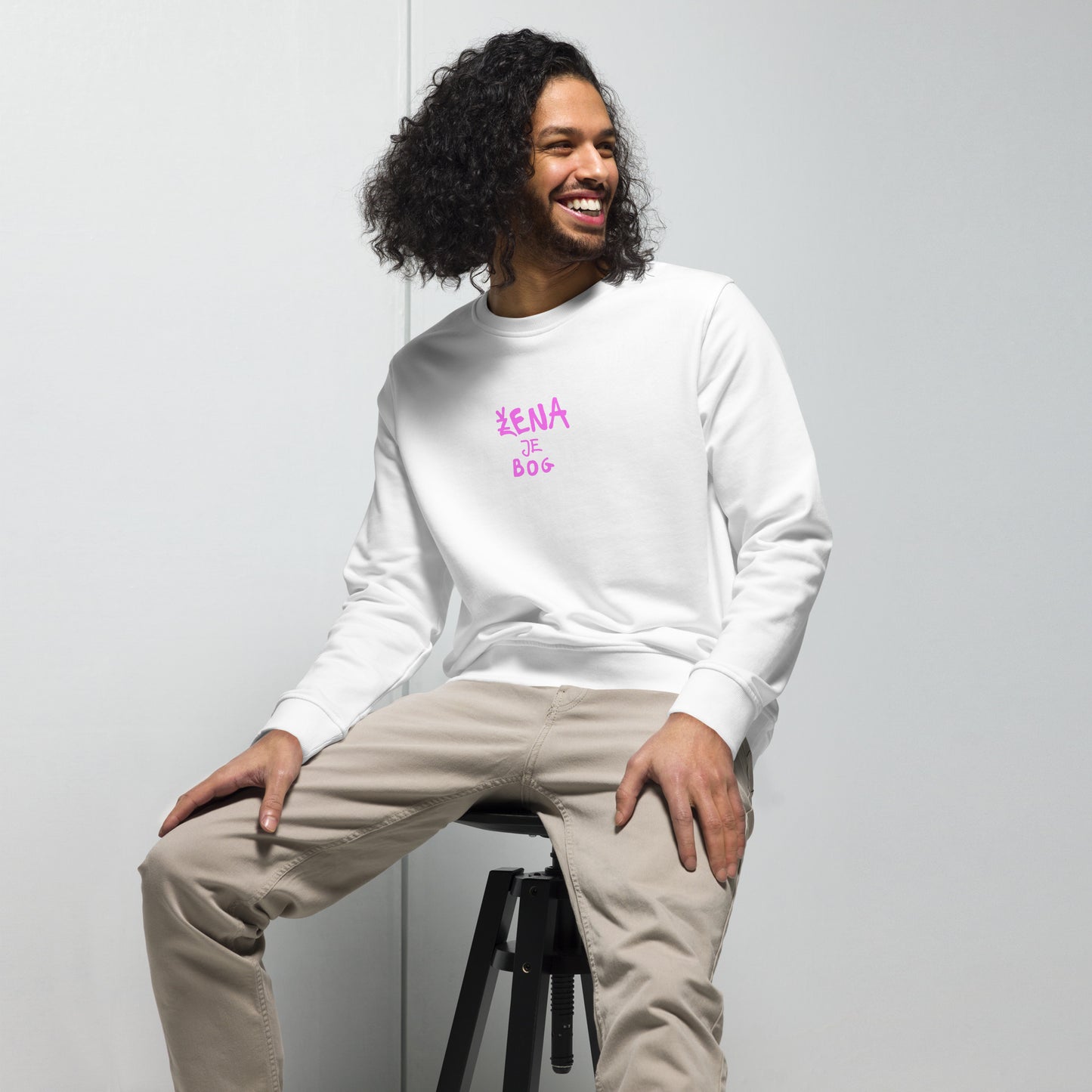 Žena je bog | unisex organski pulover