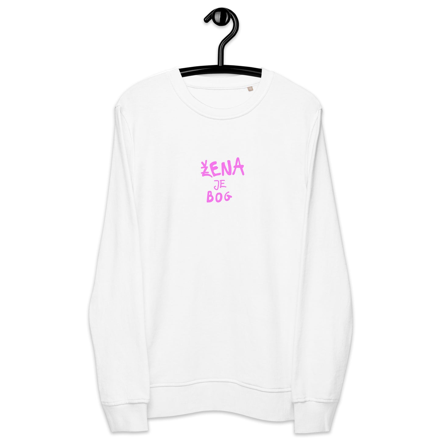 Žena je bog | unisex organski pulover