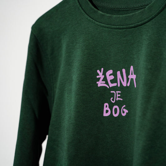 Žena je bog | unisex eco sweater