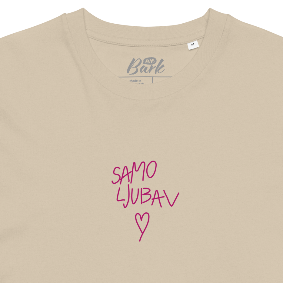 Samo ljubav | Unisex organic cotton t-shirt